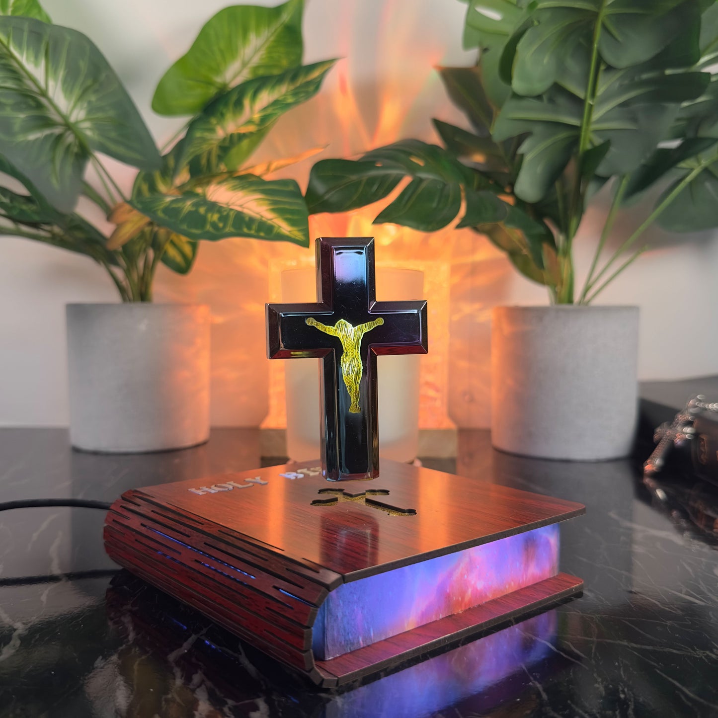 THE #1 LEVITATING CROSS-BIBLE LAMP™